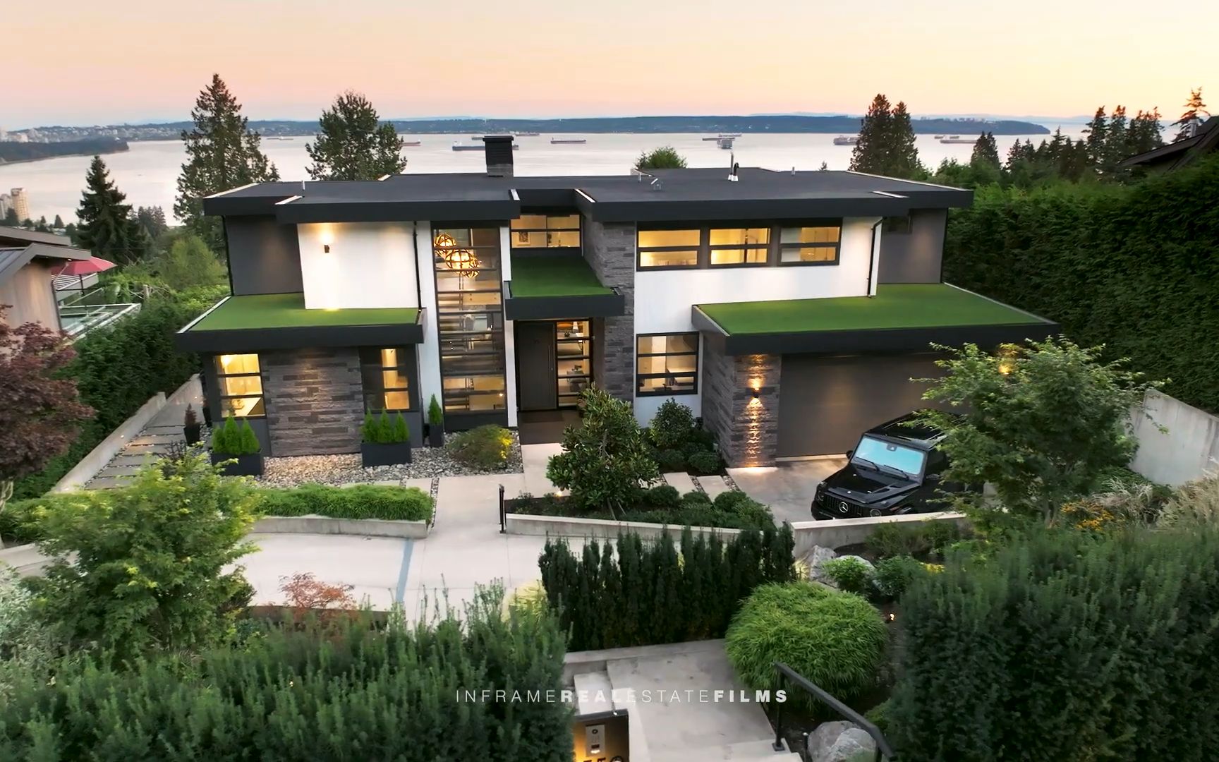 【2k】859w加币,坐标西温哥华,超级豪华的海景泳池别墅,也许这才叫