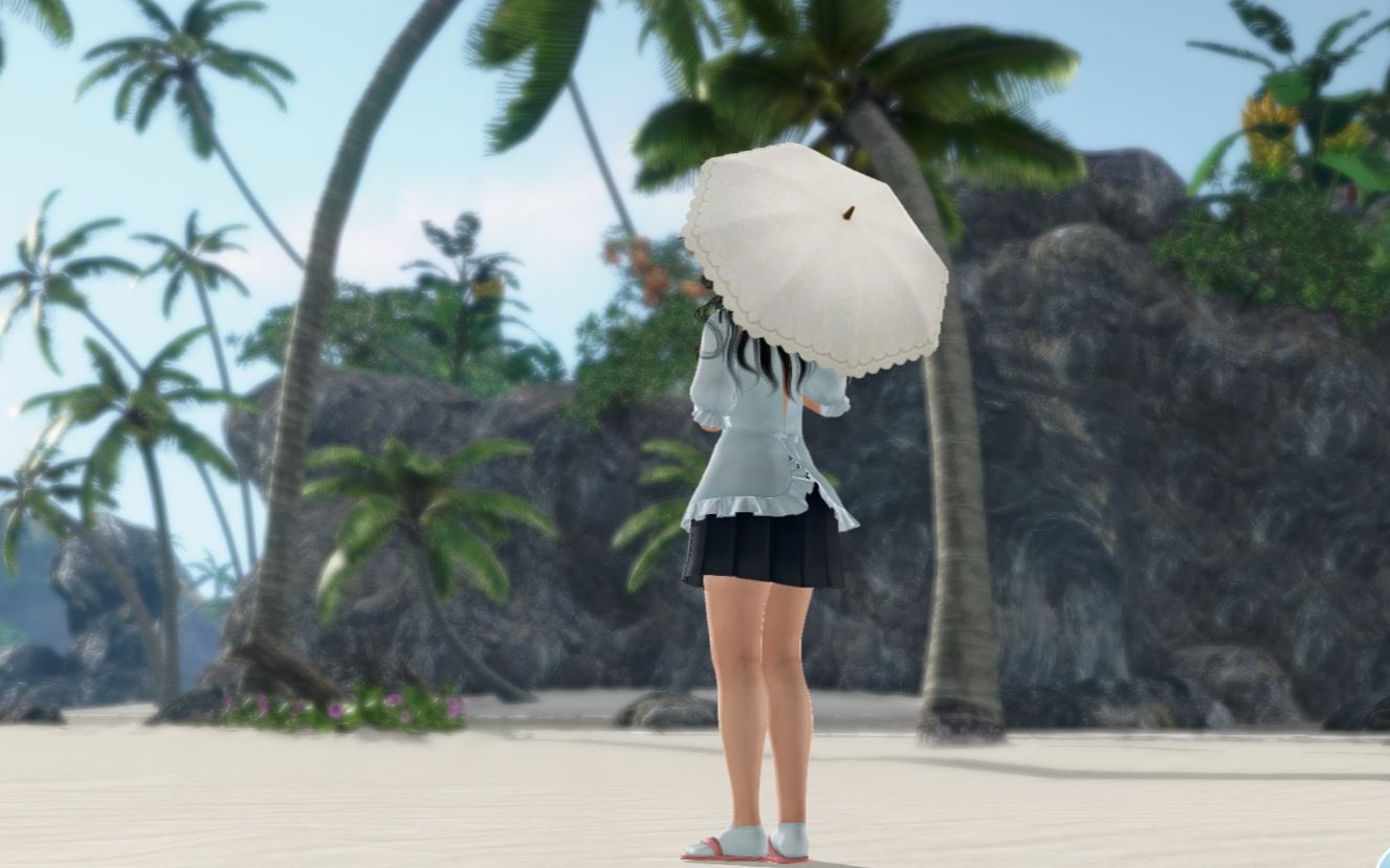 【死或生:沙滩排球 女神假期】"小百合"写真剧情