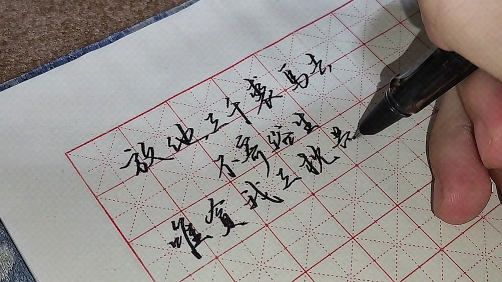 手写‖ “放他三千裘马去,不寄俗生,唯贪我三枕黄粱梦” /穿堂哔哩哔哩bilibili