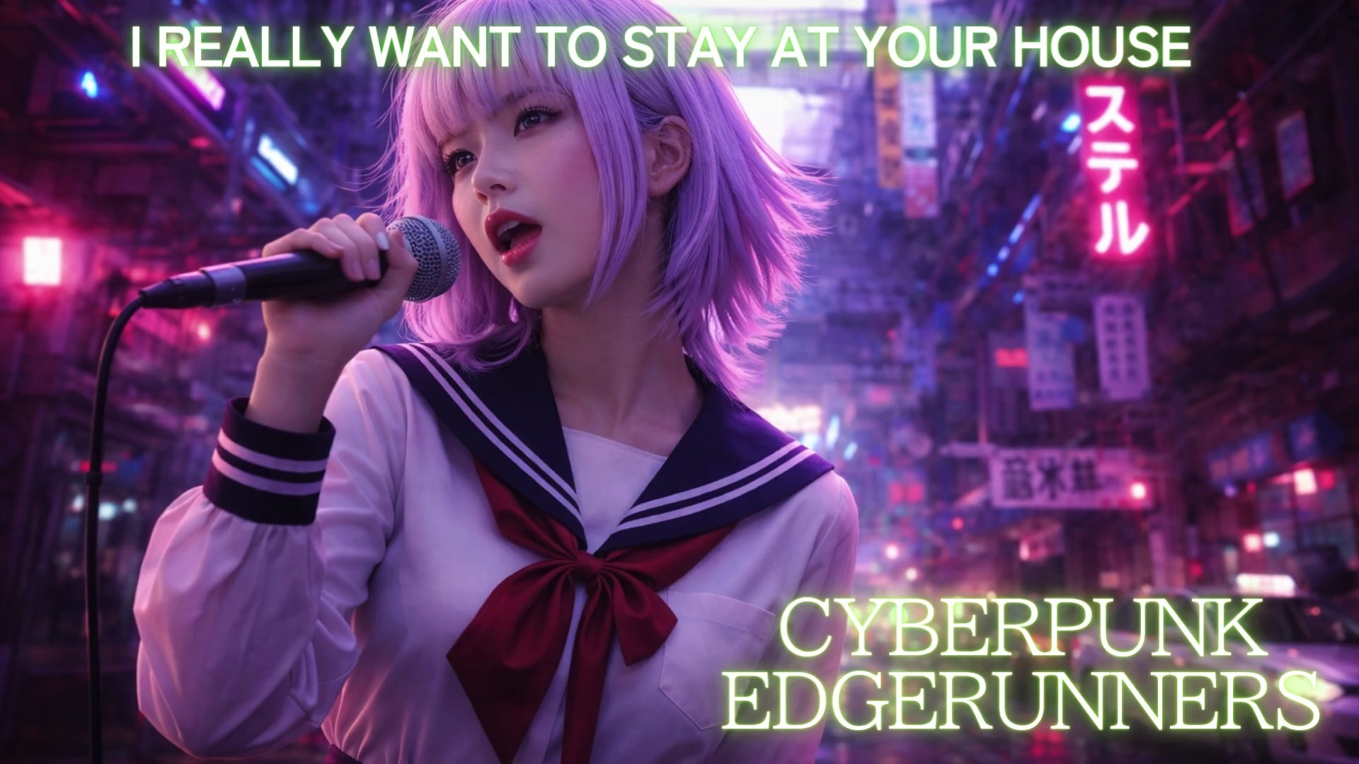 《赛博朋克：边缘行者》插曲《我真的好想待在你家》I Really Want to Stay at Your House ｜ AI COVER