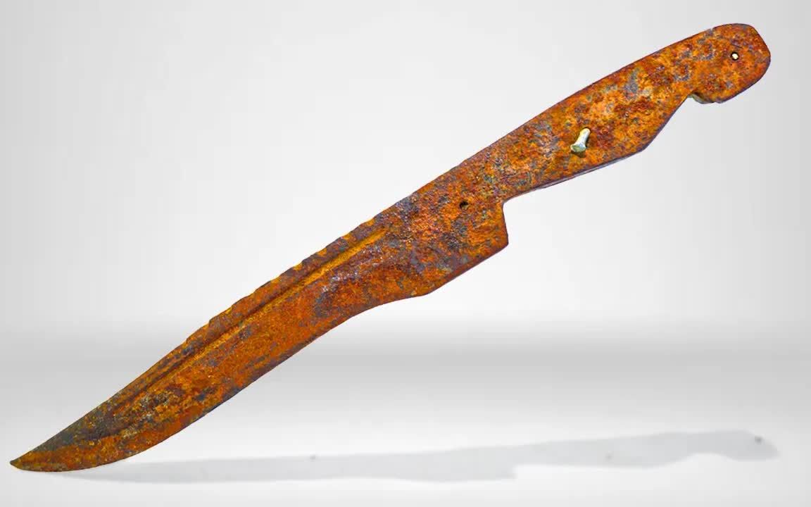 修复一把古董生锈求生刀