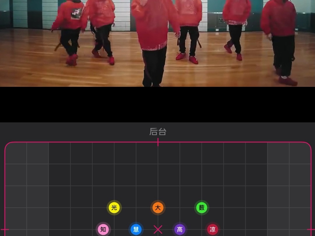 say! jump 狼青年练习室舞蹈队形走位图