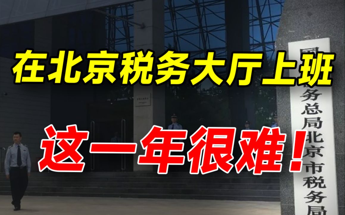 实不相瞒,我在北京税务大厅上班这一年很难!哔哩哔哩bilibili