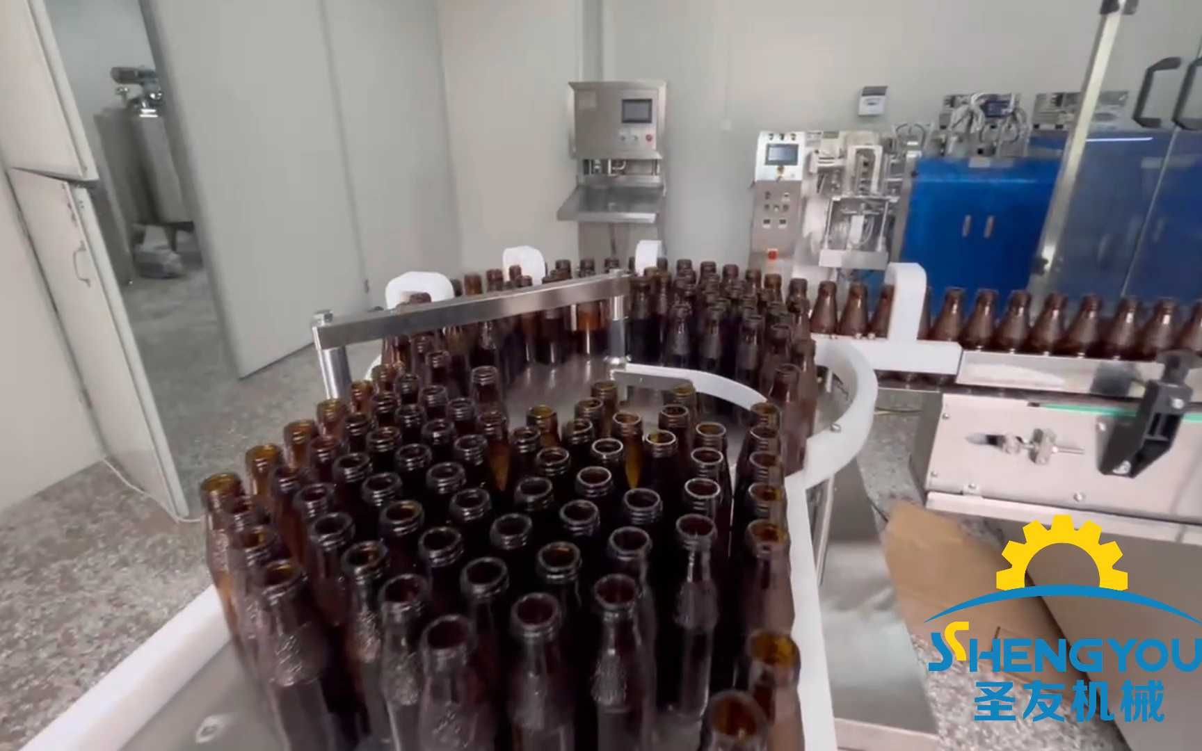 100ml口服液洗瓶灌装机 口服液灌装轧盖机