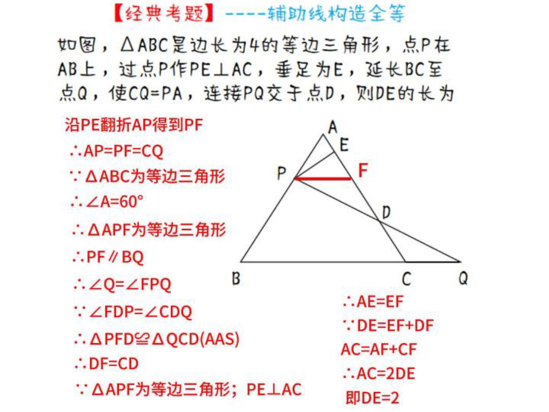 全等三角形辅助线大全(全等三角形辅助线的几种常见类型) 全等三角形辅助线大全(全等三角形辅助线的几种常见类型)