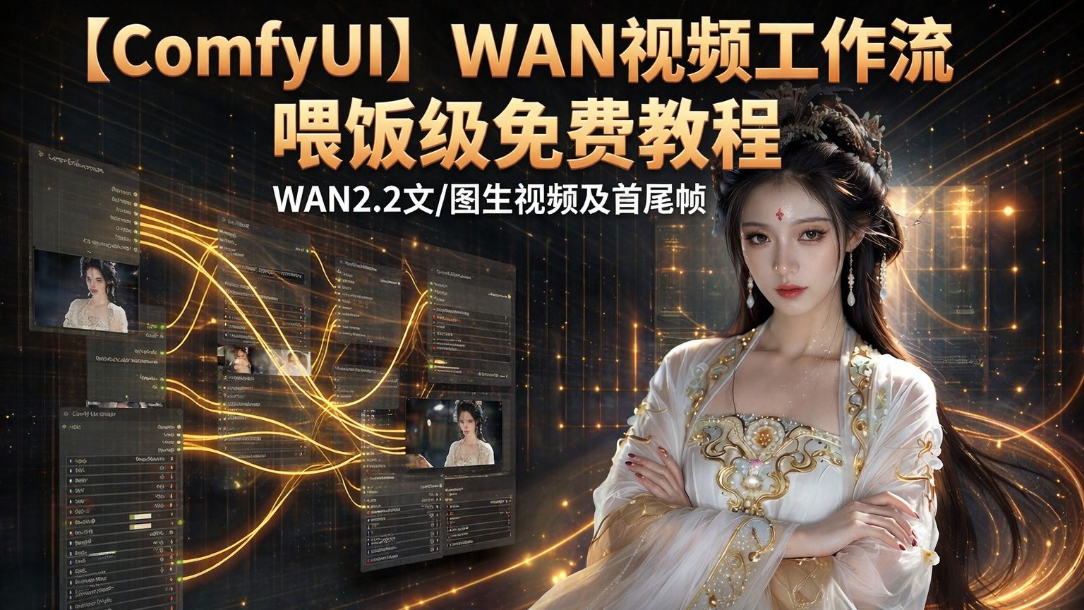 wan2.2工作流参数及模型详解，一篇看懂—ComfyUI喂饭级教程第十四期---万象视频图生视频及首尾帧视频详解（ComfyUI-N8N全系列免费教程）
