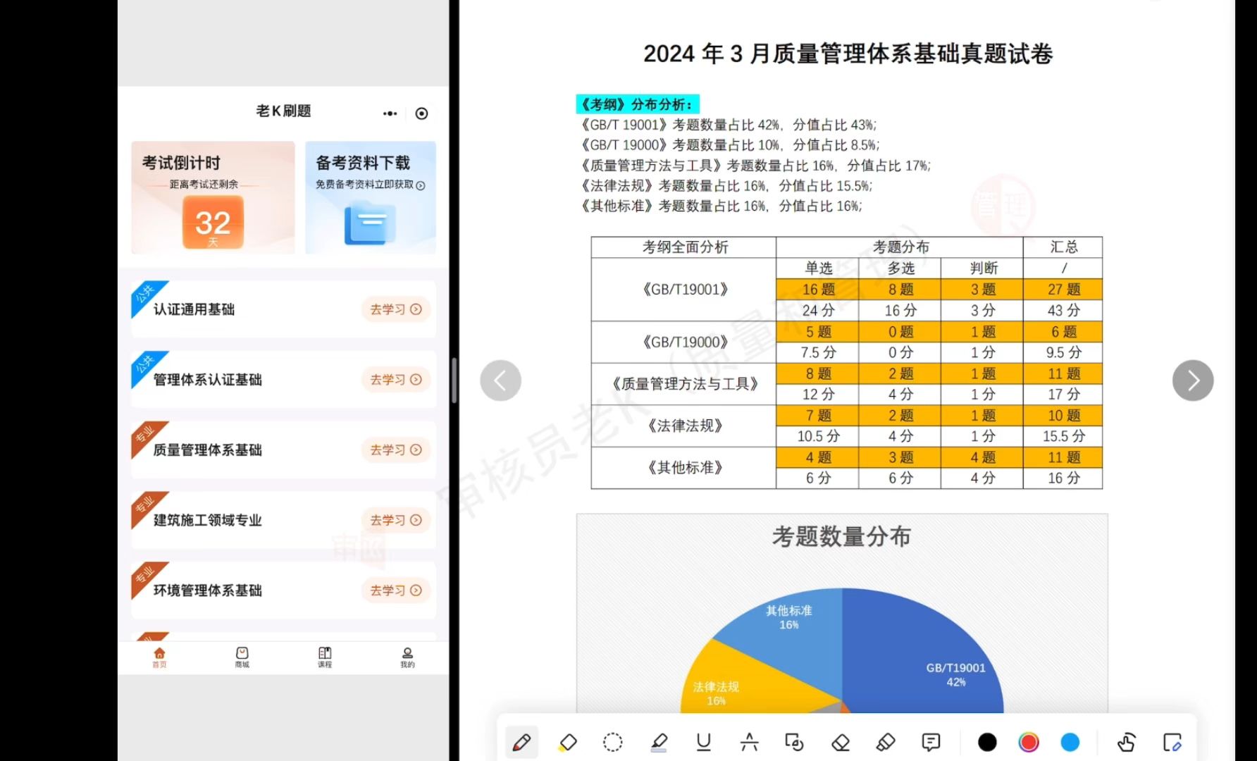 审核员考试真题精讲(科目2.1:质量)24年3月哔哩哔哩bilibili