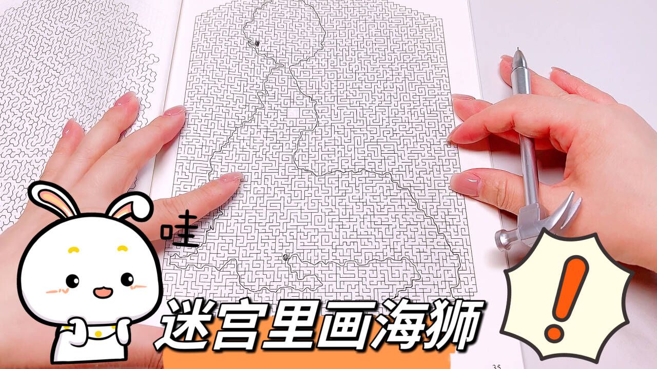 挑战在迷宫里画出海狮,失误几次能完成?结果太惊喜了