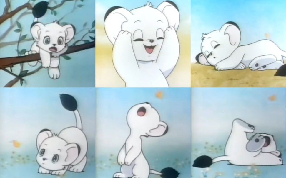 【森林大帝ed|世界上最可爱的小狮子雷欧】小狮子贴贴萌死我了 小时候