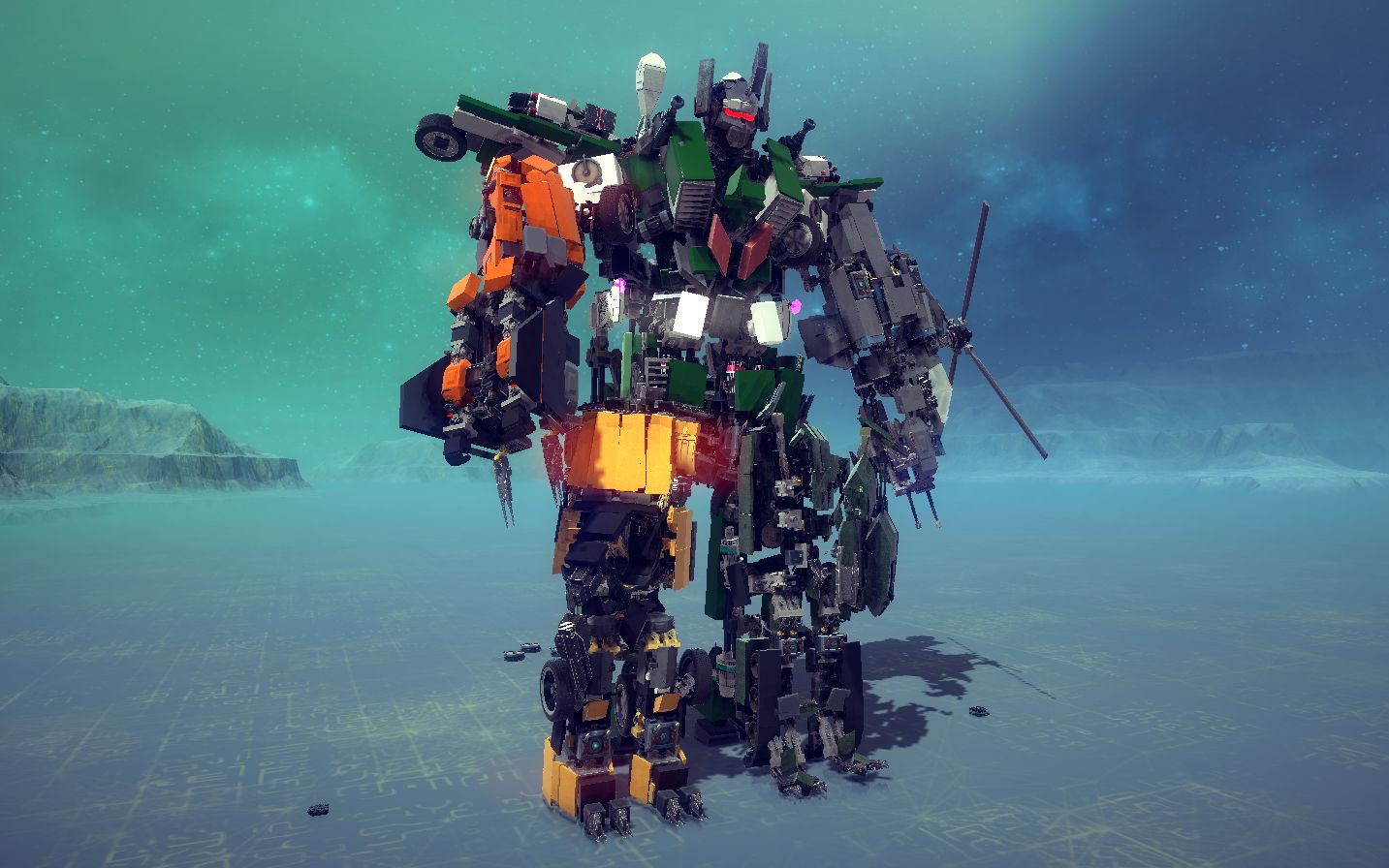 [图]【BESIEGE】混天豹——赛博坦之战，合体是男人的浪漫