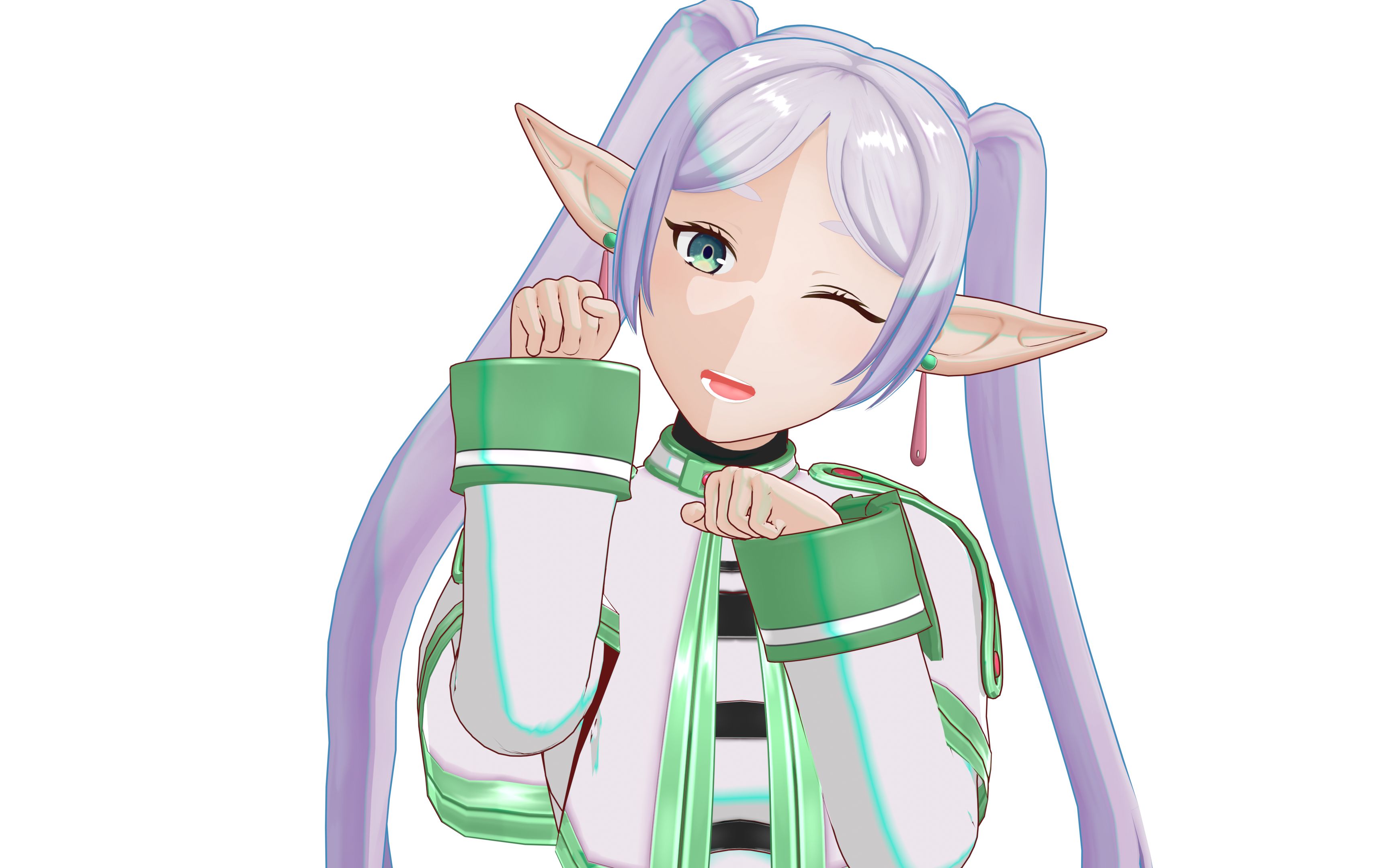 【葬送的芙莉莲/mmd】芙莉莲 - nyan cat ex 渲染测试