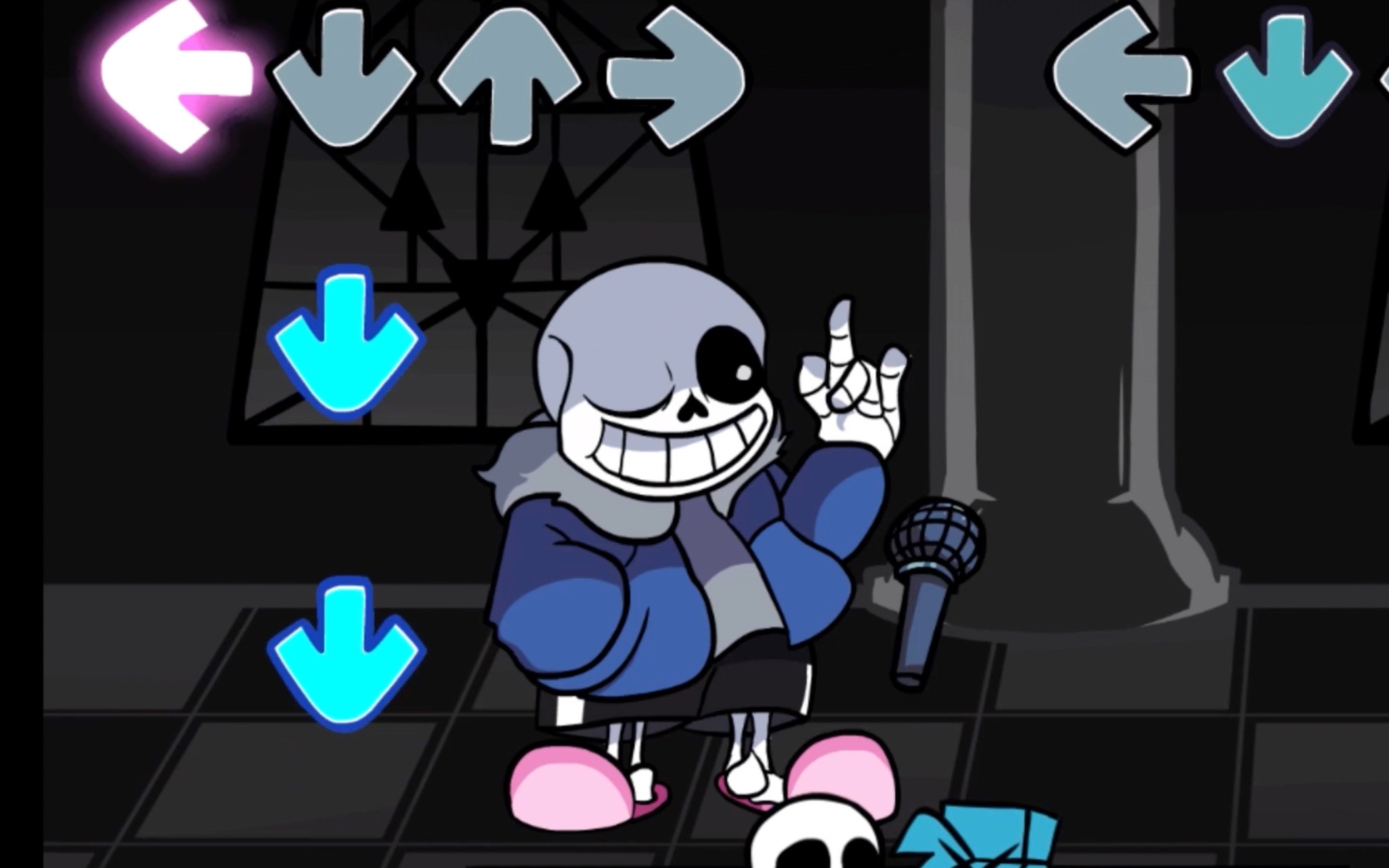 【fnf vs flowey】sans曲 hard mode 无miss