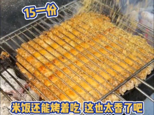 东北烤米饭15一份,米饭烤着吃香迷糊了!哔哩哔哩bilibili