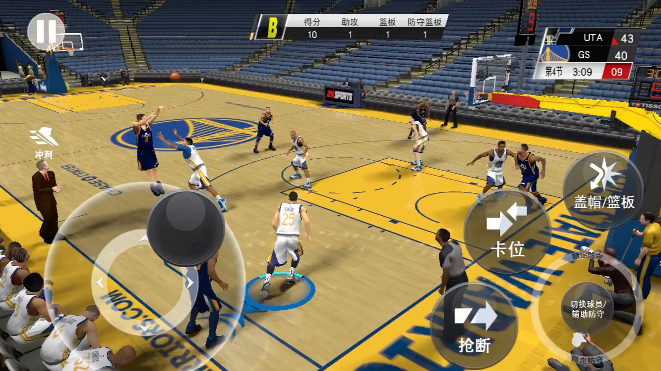 nba2k20手机版全明星难度本菜鸟尽力了要是技术再高一点可能不会输了