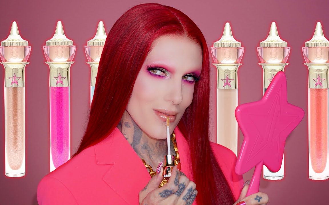 [图]【BG古惑女字幕】中字熟肉 THE GLOSS by Jeffree Star Cosmetics Reveal & Swatches!