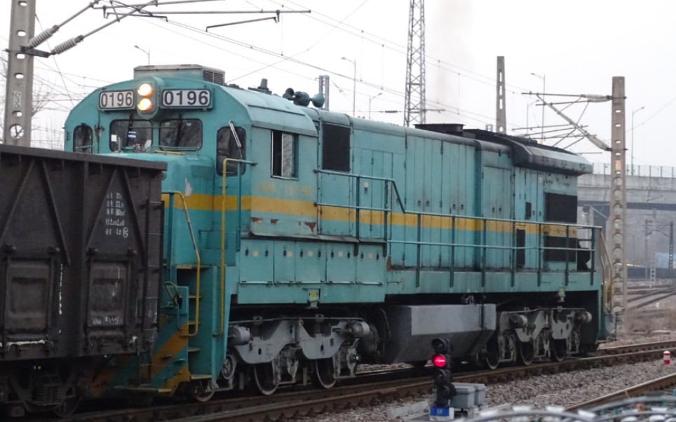 nd5(0196)牵引c64k c70敞车大列出浦镇站._哔哩哔哩_bilibili