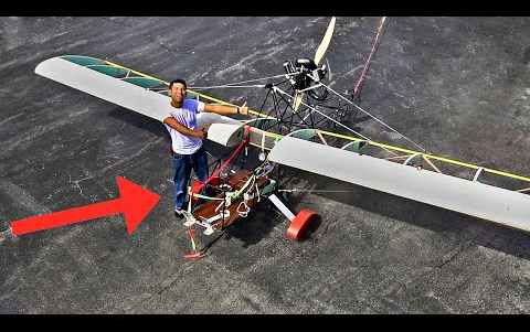 疯狂peter自制载人飞机第四弹 竟然真的可以飞!