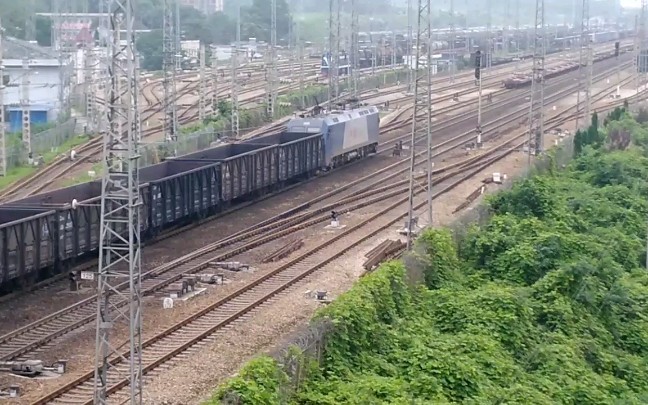 【南京广-长沙】武局江段hxd1b 0328的敞龙捞刀河站上行加速通过