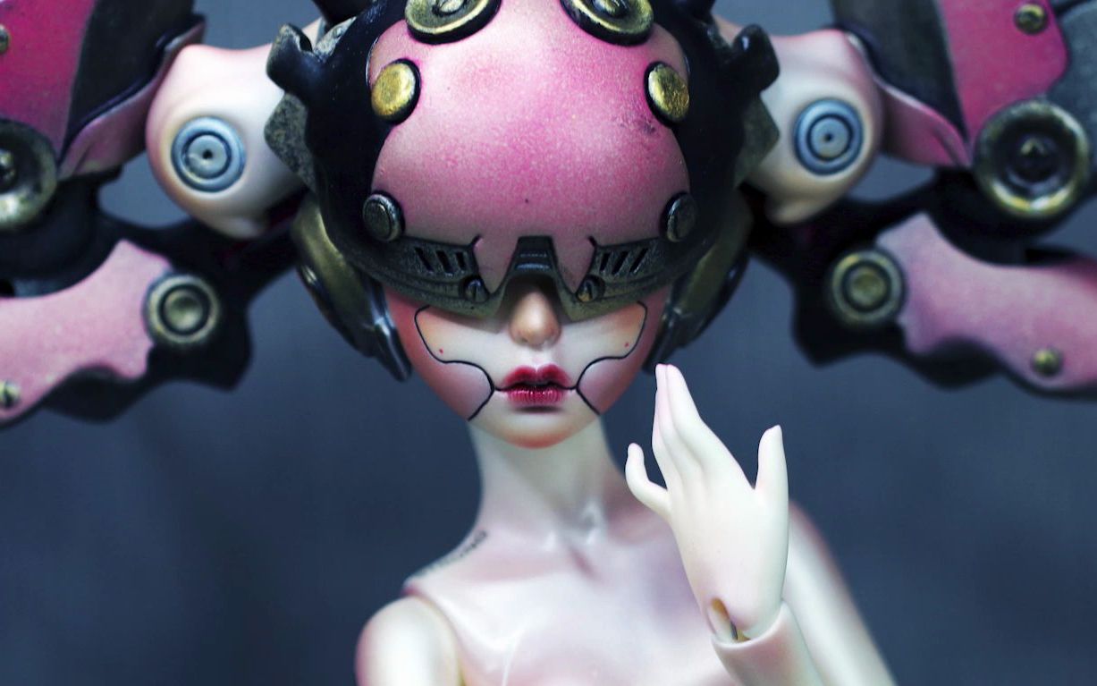 【bjd】 dz机械姬开箱 部分上妆过程