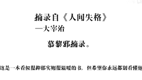 那些直击灵魂的语言 太宰治摘抄 第一期 哔哩哔哩 つロ干杯 Bilibili