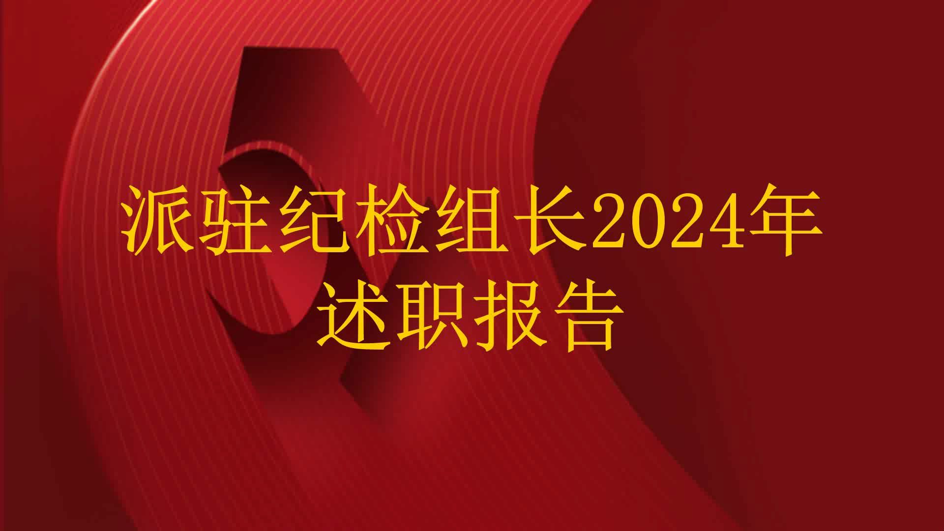 派驻纪检组长2024年述职报告哔哩哔哩bilibili