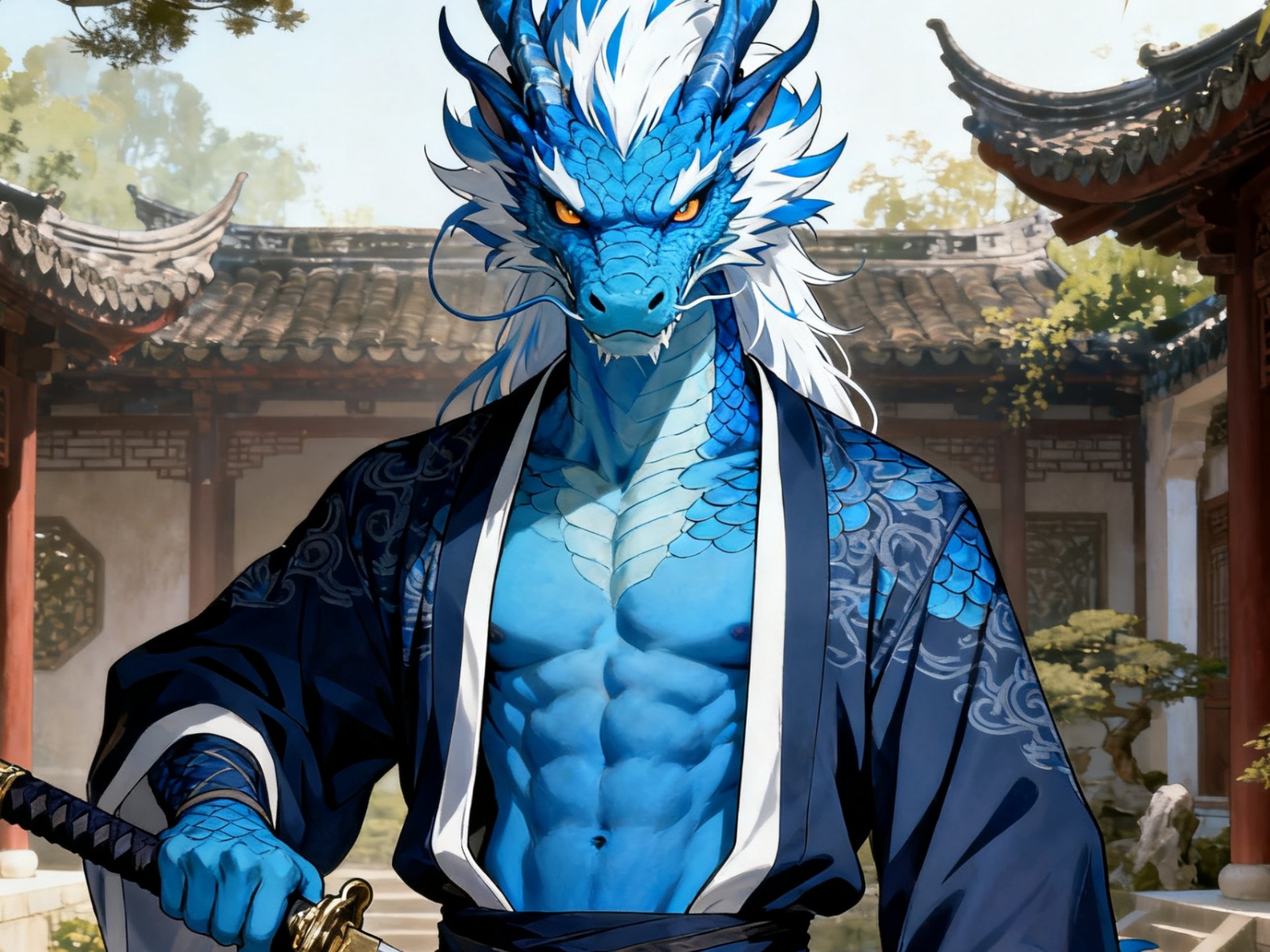 【furry龙兽人】古风武庭