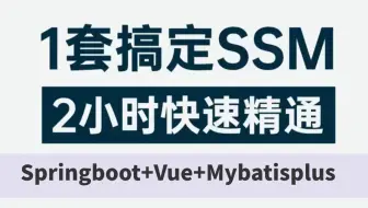 2025吃透SSM项目实战完整版全集（SpringBoot+Vue+Mybat+ES6前后端分离项目）spring