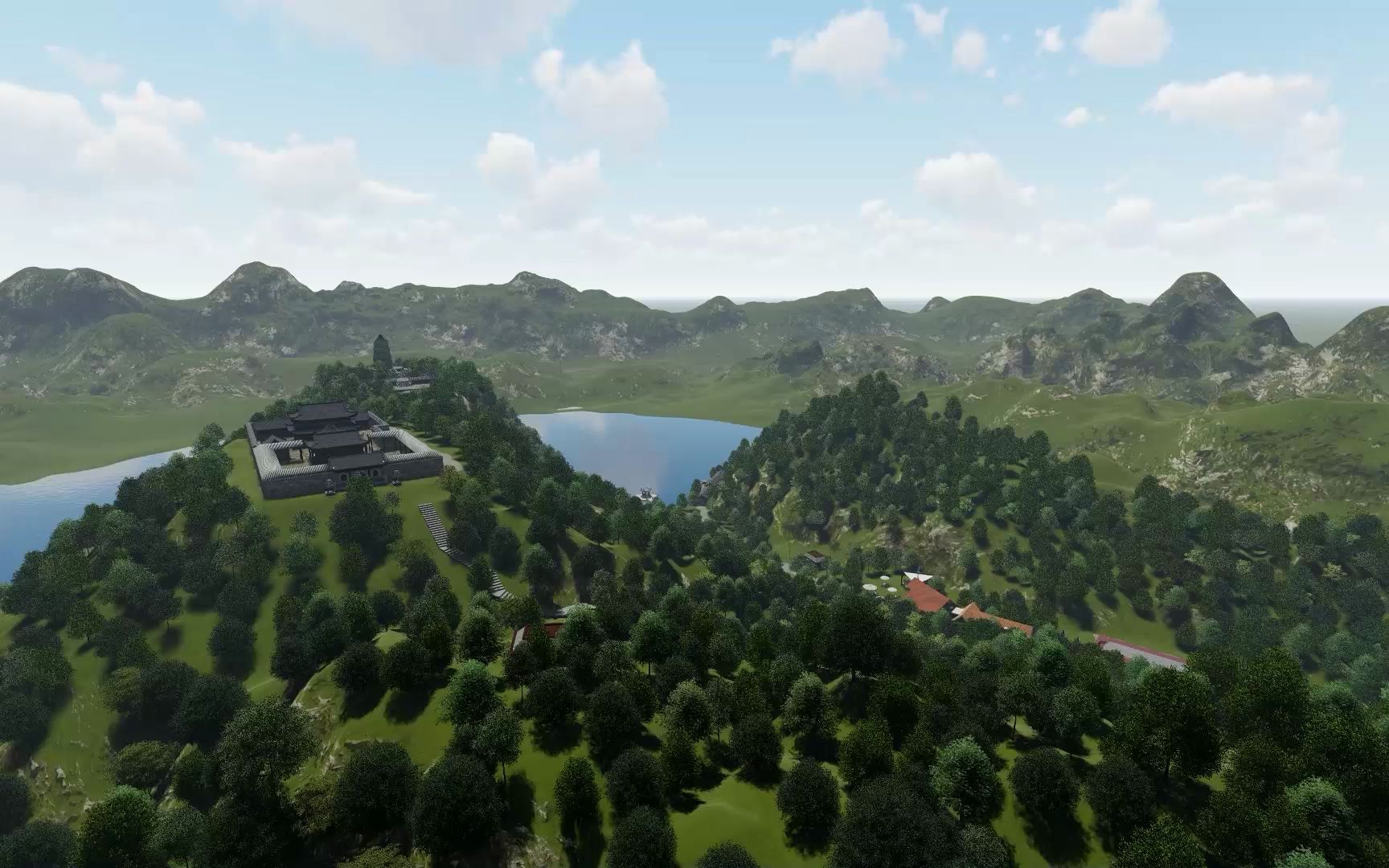 龙山宝塔景区规划三维动画设计