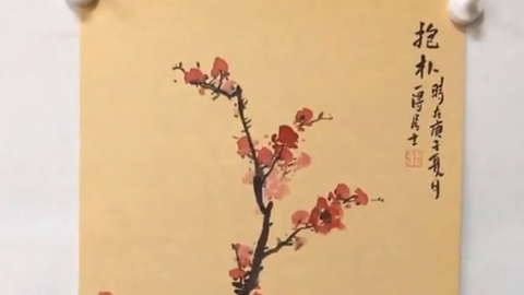 水墨画 梅花画法 一 哔哩哔哩