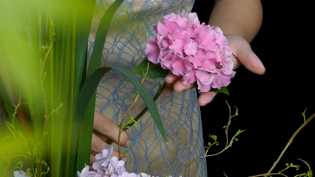 蒲棒的插花,有些人叫它香肠