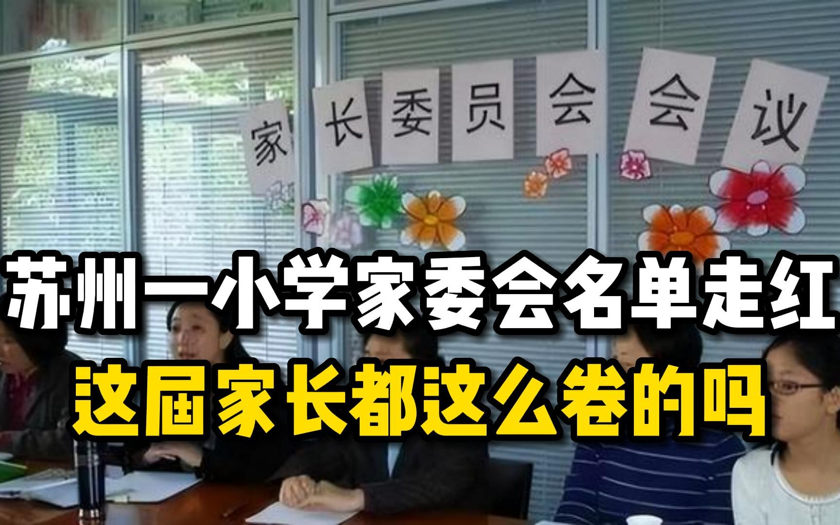 苏州一小学家委会名单走红,这届家长都这么卷的吗?哔哩哔哩bilibili