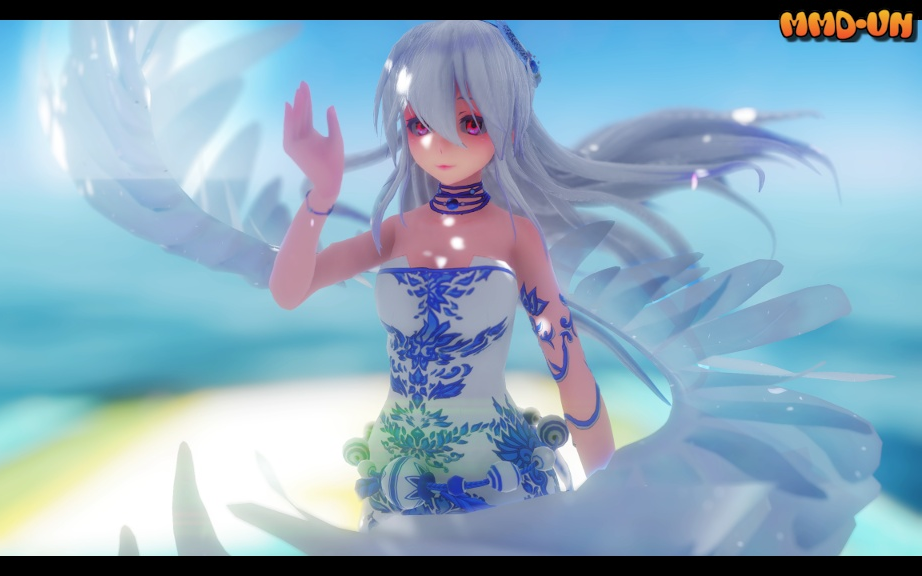 [图][MMD-China] 相思诀·荣耀红颜 - HAKU(Blue and white porcelain)