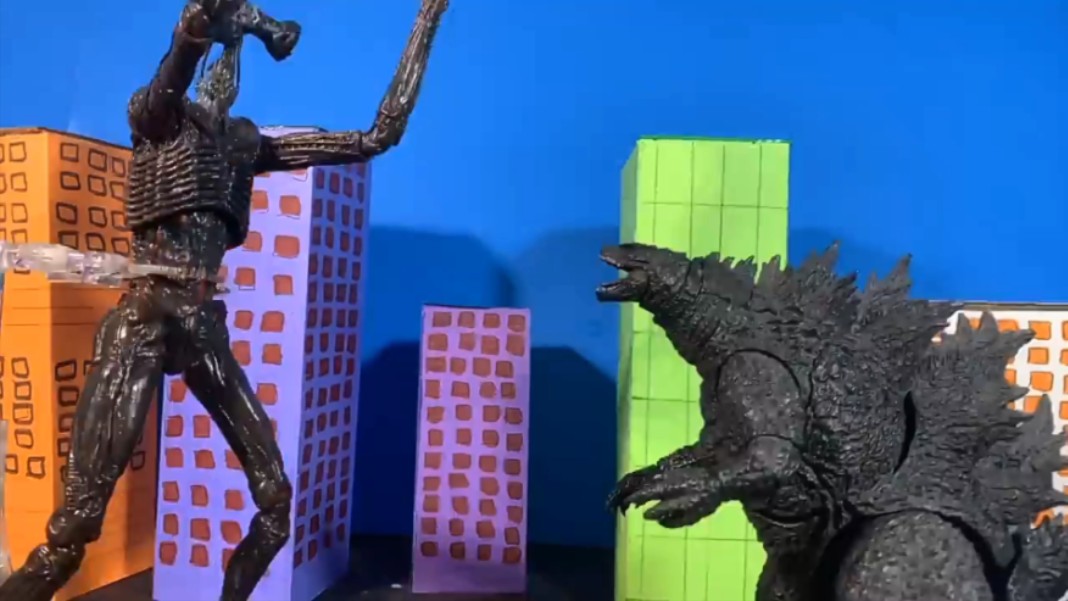 传奇哥斯拉&魔斯拉 vs 警笛头&scp682