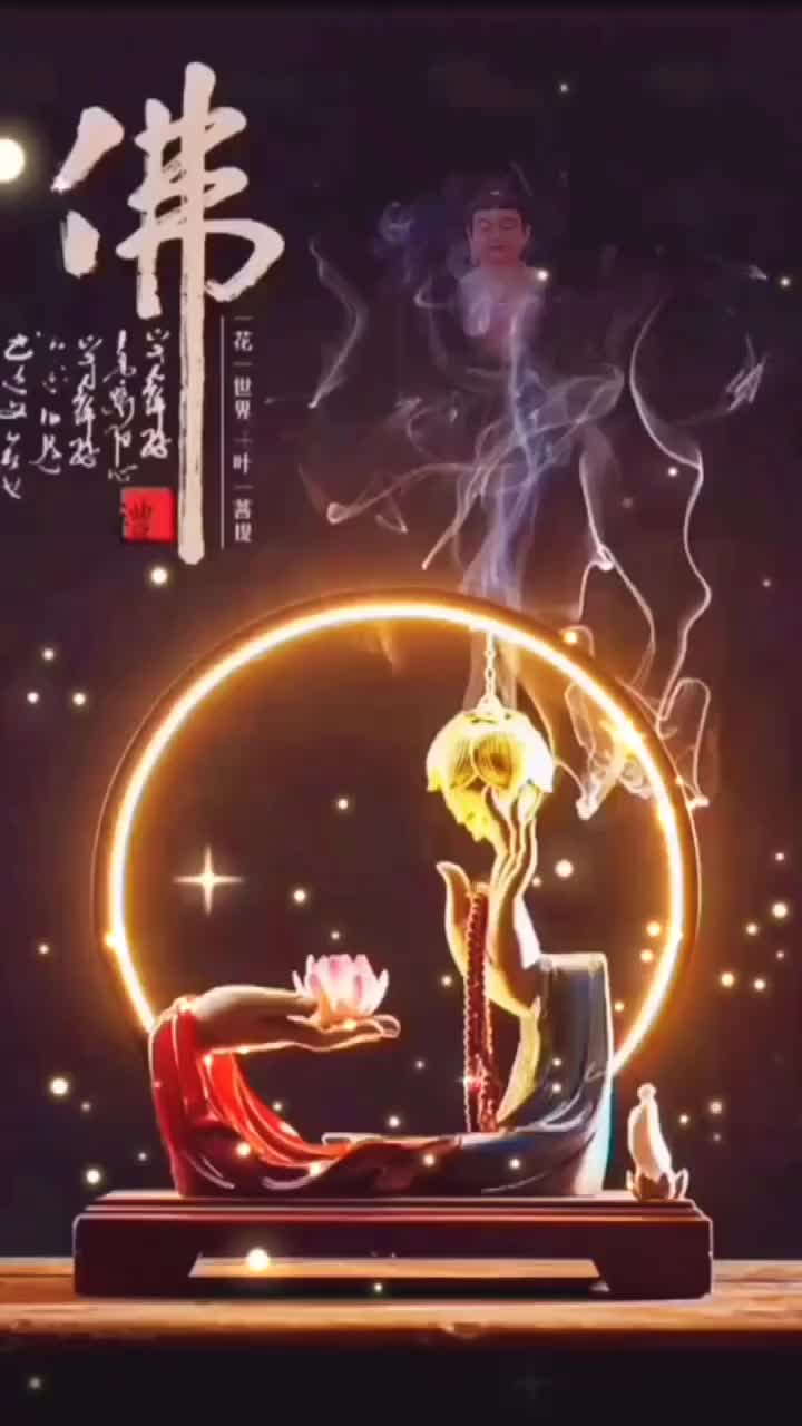 心灯一盏佛莲花开图片图片