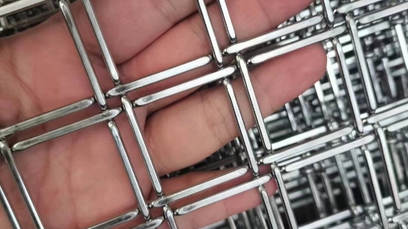 金属幕墙装饰网 合股绳网 垂帘 #隔断网 #不锈钢屏风 酒店餐厅装饰