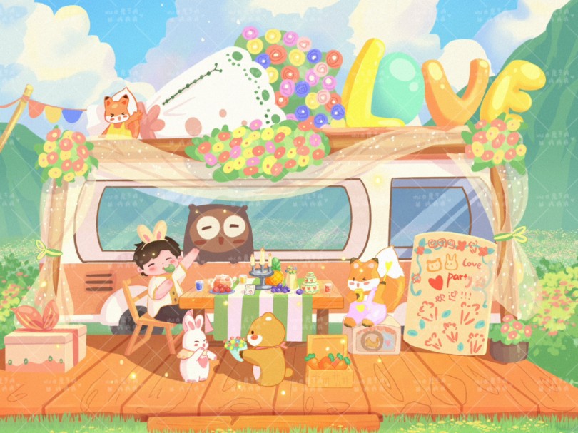 【绘画过程】治愈场景|您有一封邀请函待查收