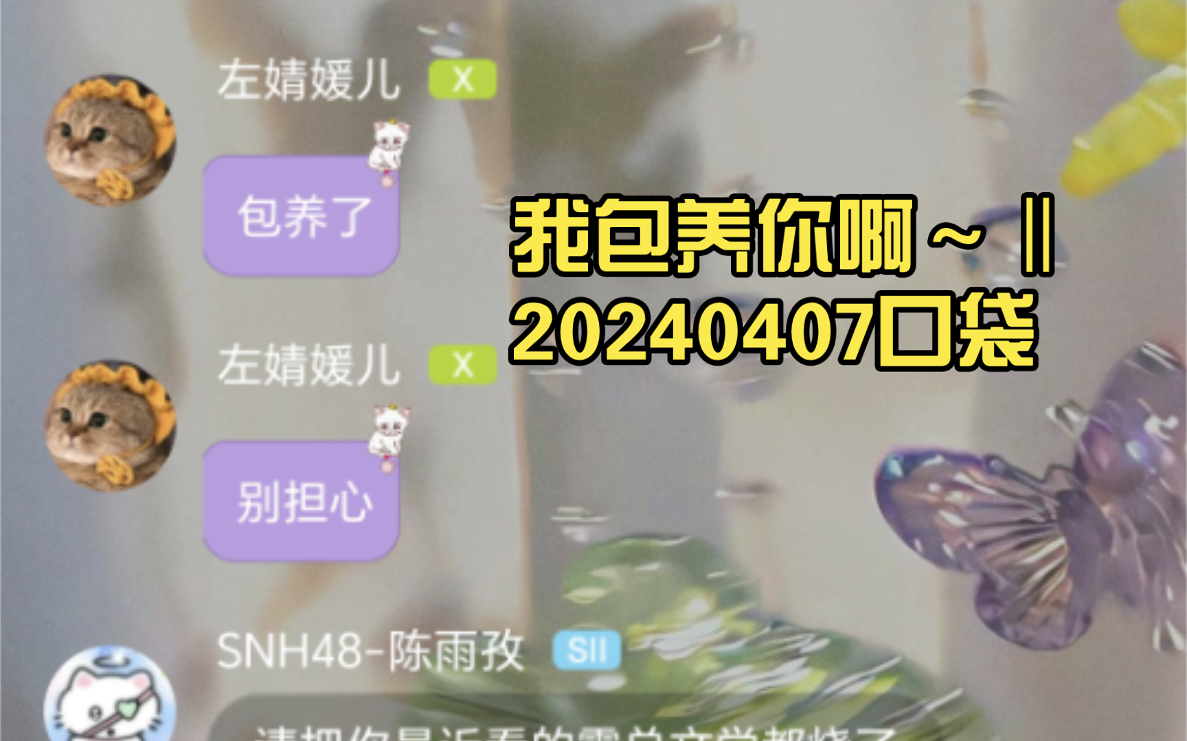 【良陈美婧】左百万:我包养你啊~‖20240407口袋哔哩哔哩bilibili