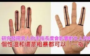 Video herunterladen: 科学家研究发现男人的手指长度会影响对女人的疼爱，个性温和还是粗暴都可以「一指了然」