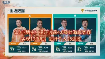 Tải video: 《JJ斗地主》恭喜掘开云逍4:0零封海底宽容实现19连胜，掘开个人25连胜