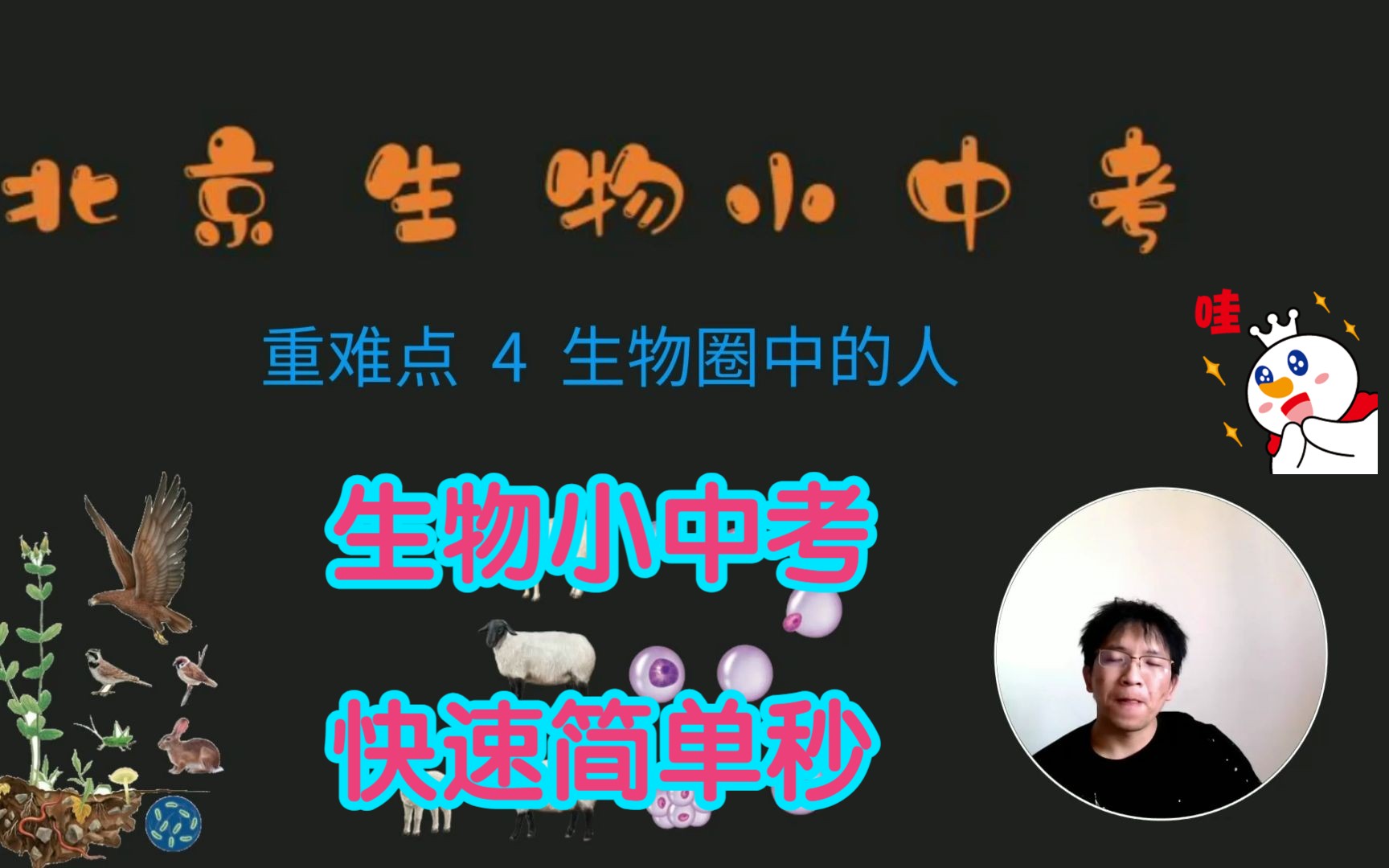 北京小中考生物重难点4生物圈中的人哔哩哔哩bilibili