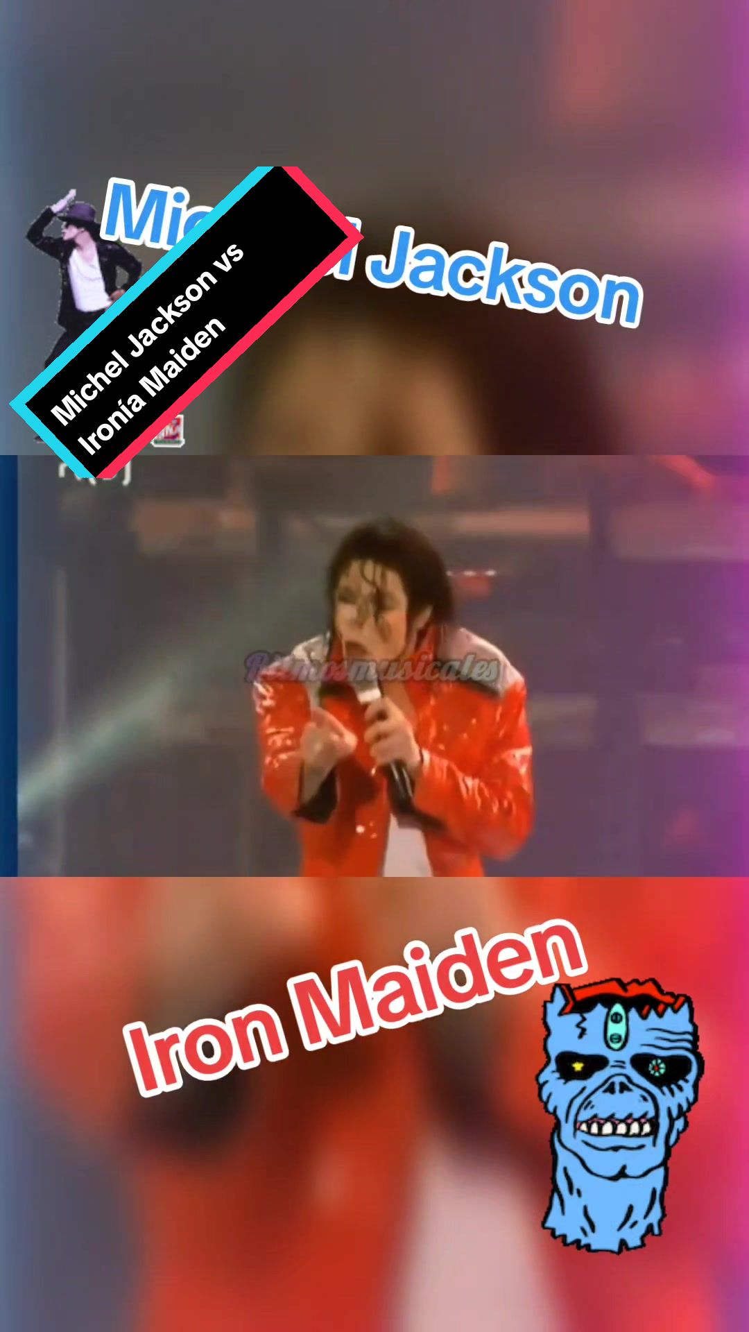 #micheljackson #ironmaiden #vs #rock #metal #pop #music #remix #tiktokmusic #mus哔哩哔哩bilibili