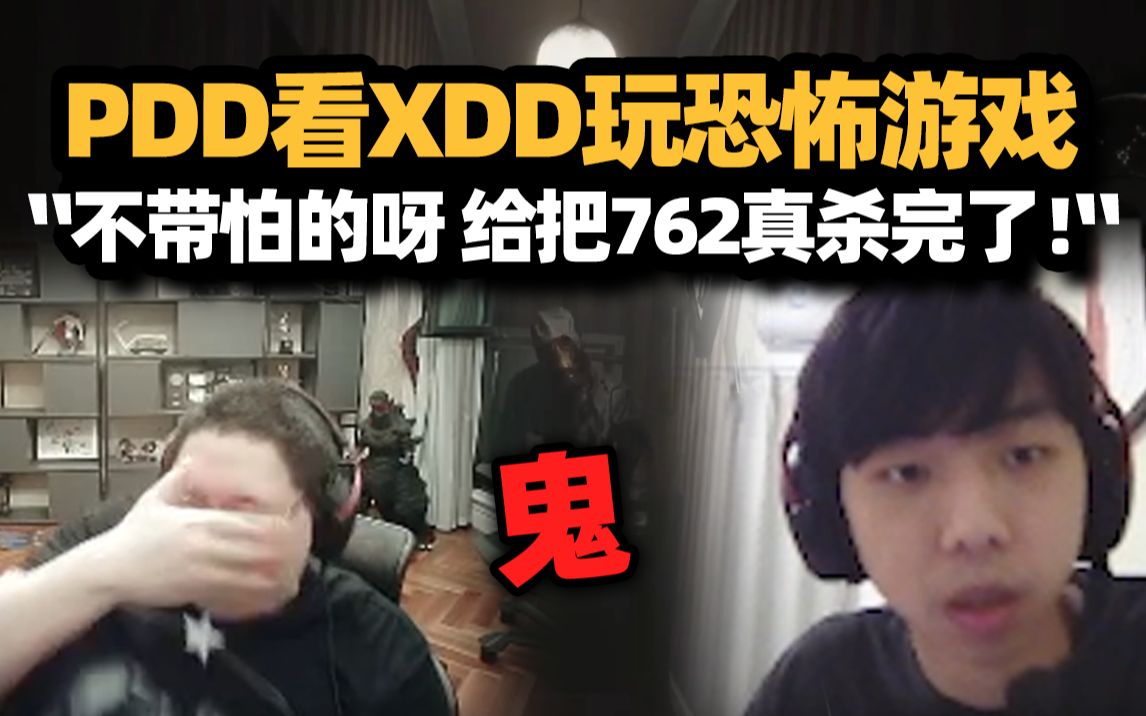 [图]PDD看XDD玩恐怖游戏《失心疯》没有恐惧就是冲 PDD：给把762真杀完了