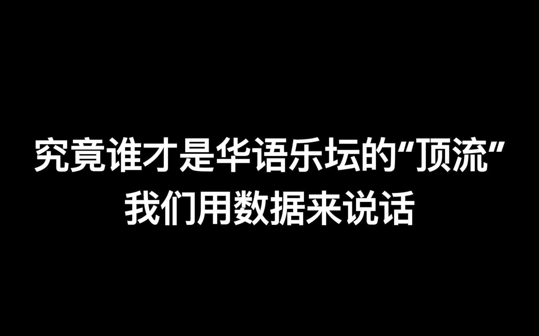 [图]谁是华语乐坛顶流？数据说话！华晨宇？蔡徐坤？周杰伦？林俊杰？邓紫棋？