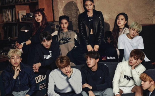 bts和blackpink合作springday春日mv