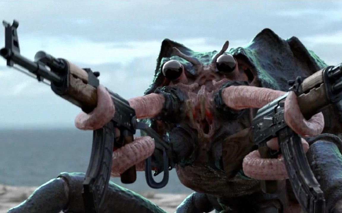 美军卖给外星人一批武器,本想发大财,不料竟被外星人当成活靶子