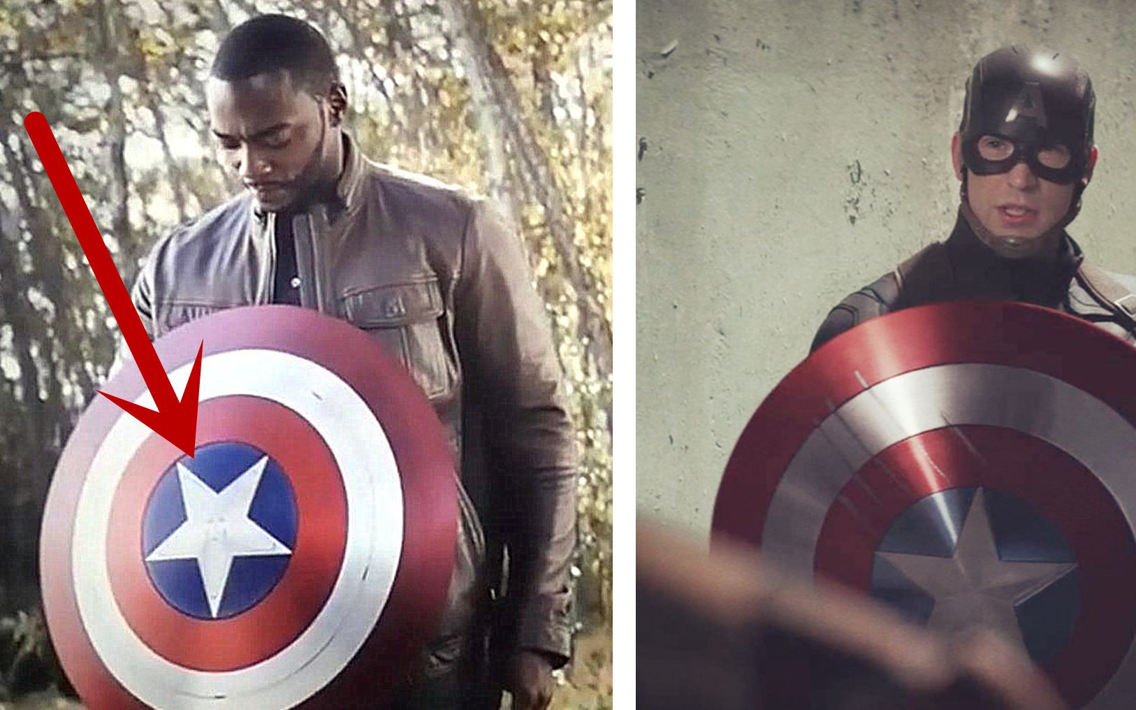 美队给猎鹰的盾牌,和之前用的那块有哪些区别?难道暗示着什么?