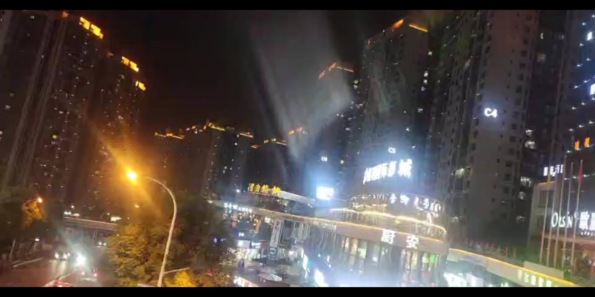 豪华夜景,重庆梁平县城,我的老家哔哩哔哩bilibili