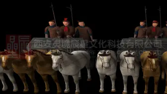 互动多媒体-结构投影-兵马俑二号坑-战车俑