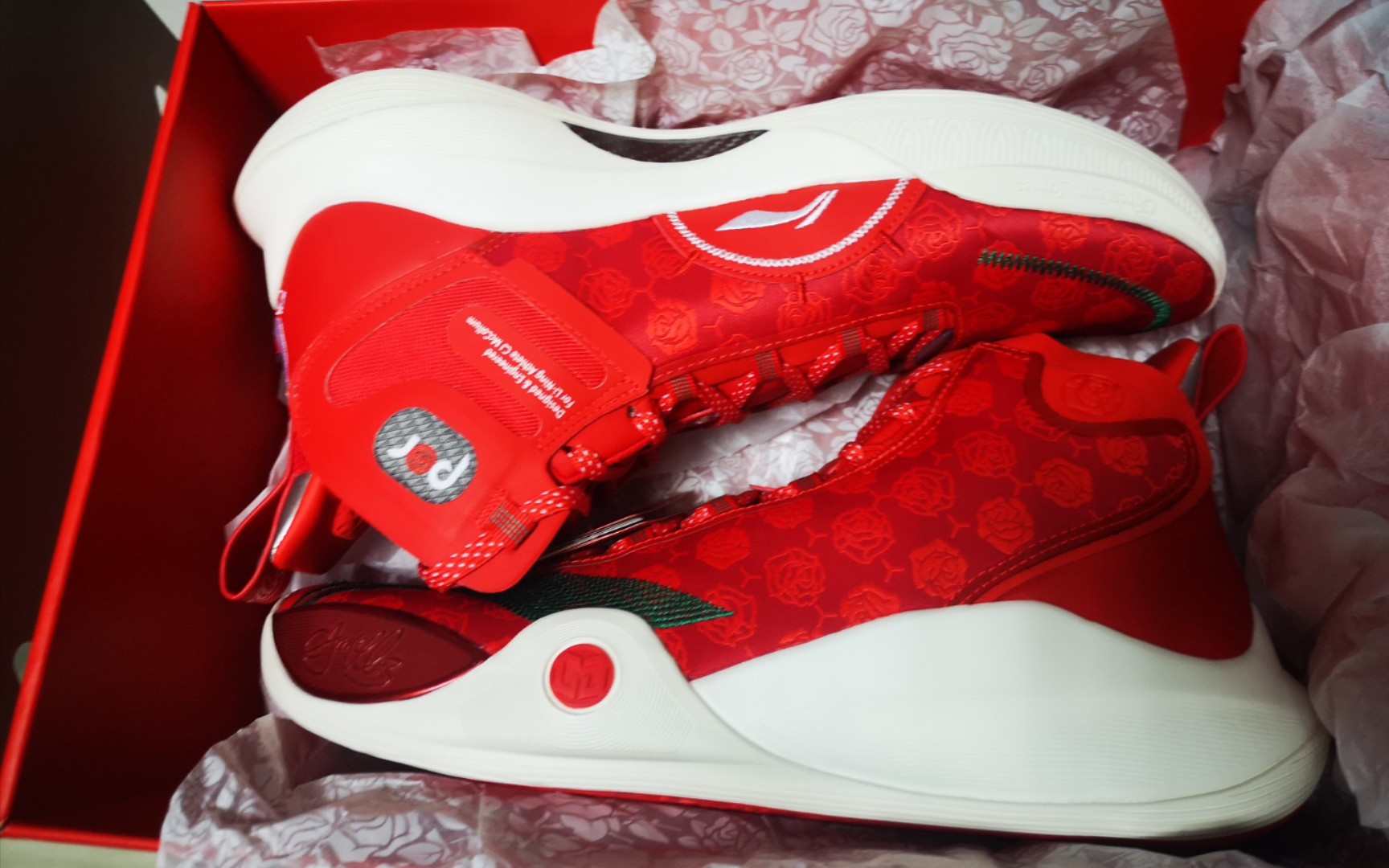 【难得的开箱】李宁 cj麦科勒姆签名鞋 cj1玫瑰之城配色开箱