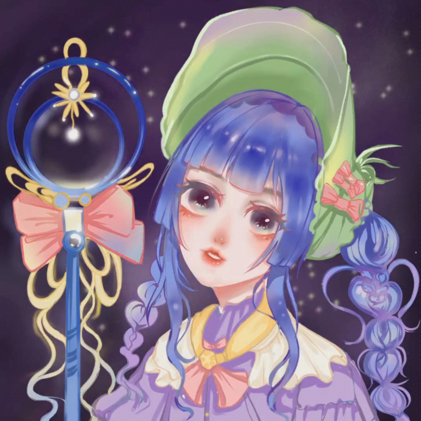 【procreate】今天是双马尾魔力少女!